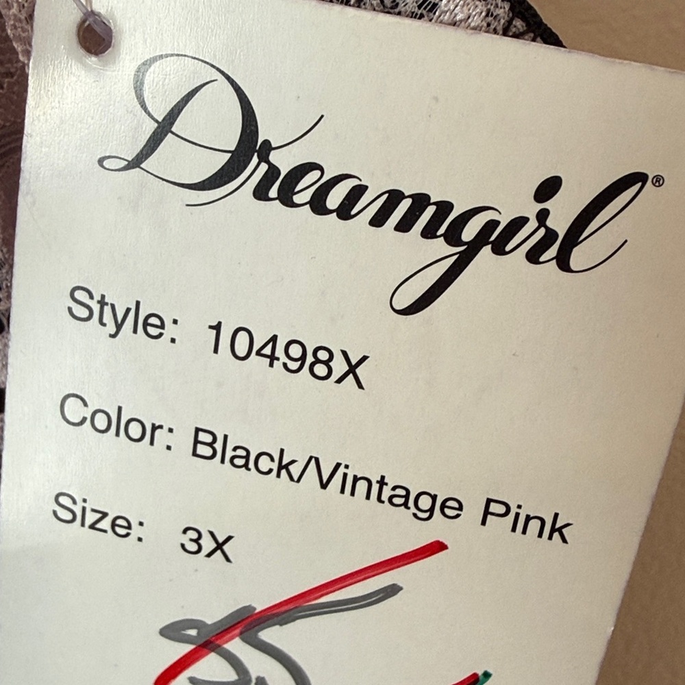 NWT Dreamgirl Sheer Sexy Babydoll Lingerie Underwire Adjustable Straps Size 3X - Picture 9 of 11